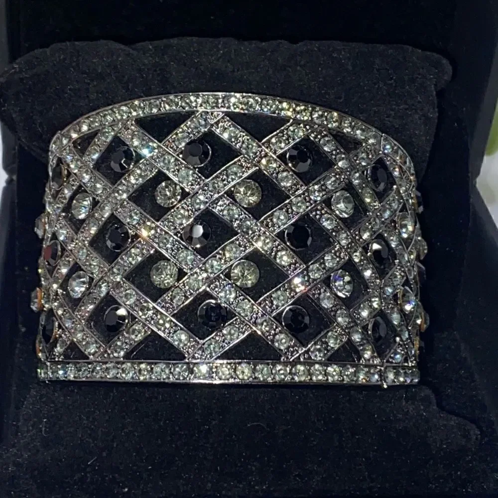 Beautiful Sparkly Rhinestone Cuff Bracelet